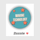 Sticker Technologie marine (Feuille)