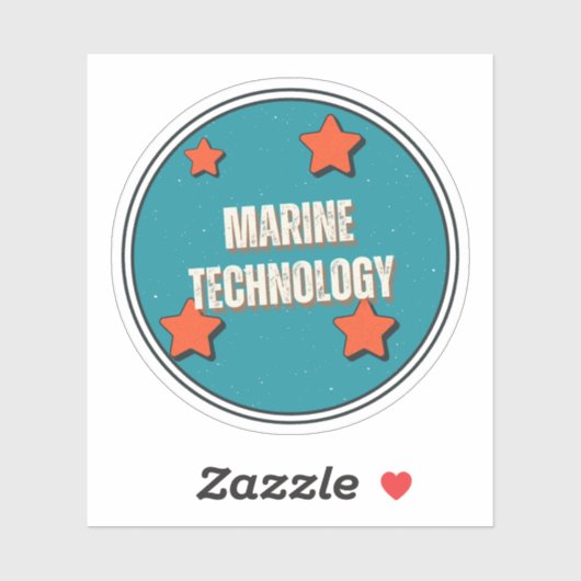 Sticker Technologie marine (Feuille)