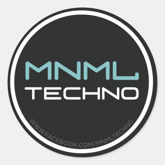Sticker technologique MNML (Devant)