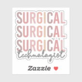 Sticker Technologue chirurgical Technique chirurgicale Tec (Feuille)