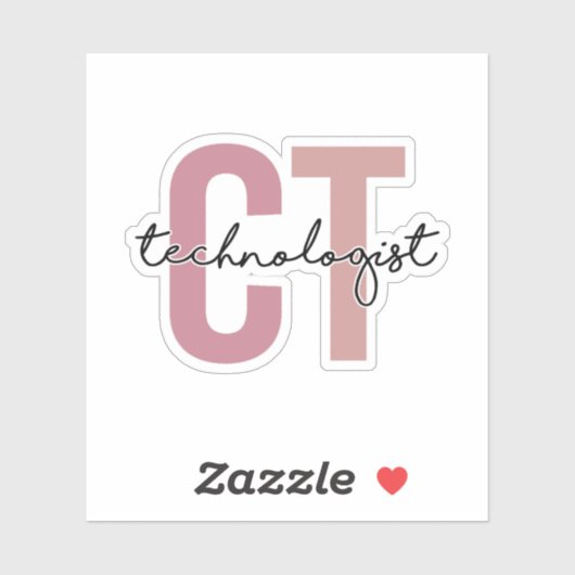Sticker Technologue en tomographie informatique (Feuille)
