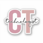 Sticker Technologue en tomographie informatique (Devant)