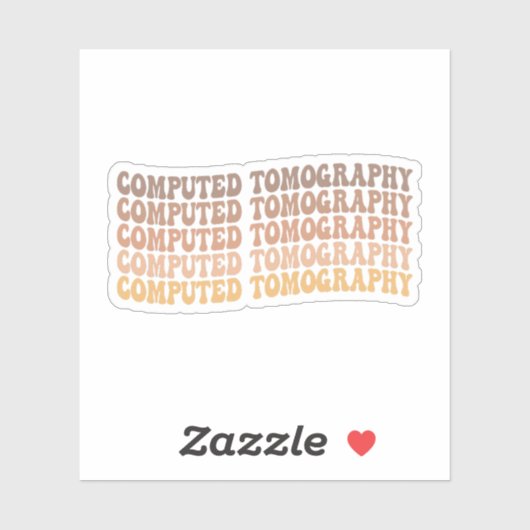 Sticker Technologue en tomographie informatique, radiologu (Feuille)