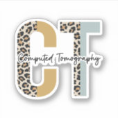 Sticker Technologue en tomographie informatique, radiologu (Devant)