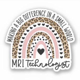 Sticker Technologue IRM Arc-en-ciel, radiologie, IRM