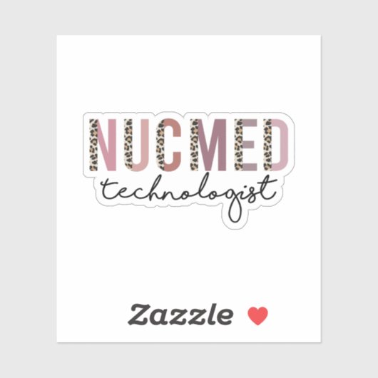 Sticker Technologue Nuc Med, Les techniciens en médecine n (Feuille)