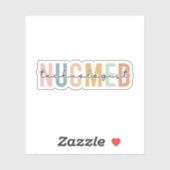 Sticker Technologue Nuc Med, Les techniciens en médecine n (Feuille)