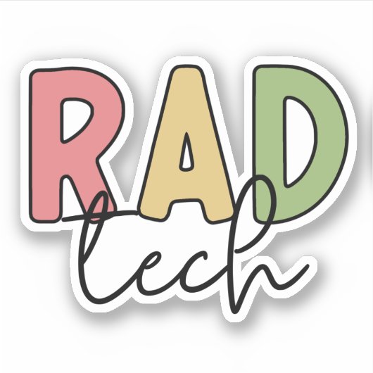 Sticker Technologue radiologique Rad Tech Radiologie (Devant)