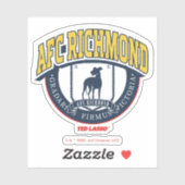 Sticker Ted Lasso | AFC Richmond Athletic Circle Badge (Feuille)