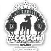 Sticker Ted Lasso | AFC Richmond #COYGH (Devant)