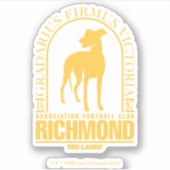 Sticker Ted Lasso | AFC Richmond Gold Arched Logo (Devant)