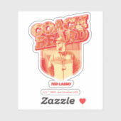 Sticker Ted Lasso | Badge de la barbe de l'entraîneur (Feuille)