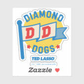 Sticker Ted Lasso | Diamond Chiens Pennant Graphisme (Feuille)