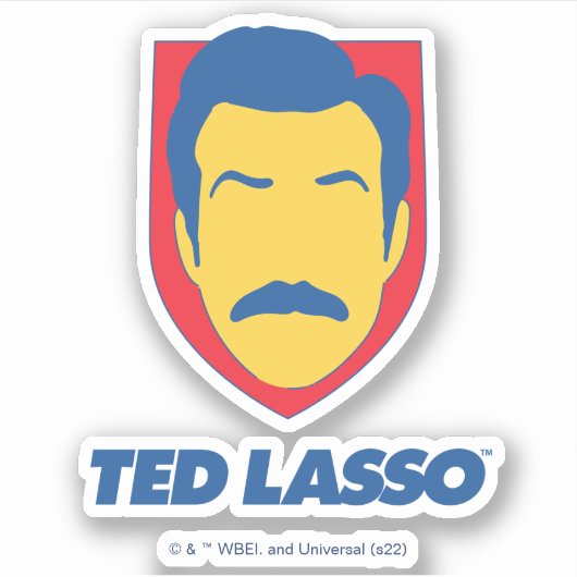 Sticker Ted Lasso | Icône face (Devant)
