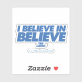Sticker Ted Lasso | Je crois en la croyance (Feuille)