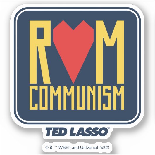 Sticker Ted Lasso | Rom Communism Graphic (Devant)