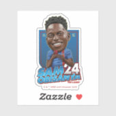 Sticker Ted Lasso | Sam Obisanya Bobblehead (Feuille)