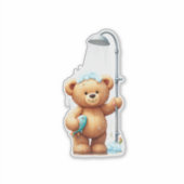 Sticker Teddy Bear Shower (Devant)
