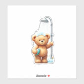 Sticker Teddy Bear Shower (Feuille)