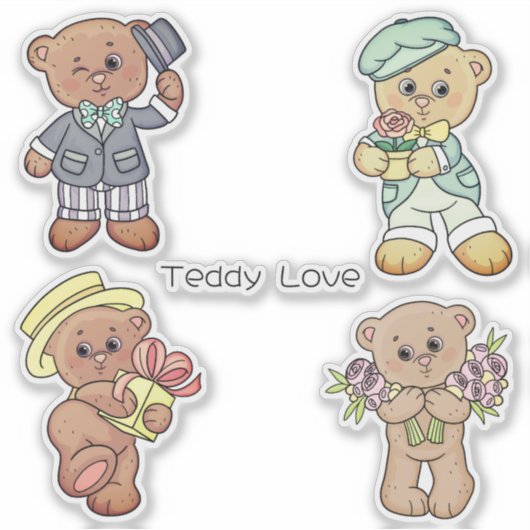 Sticker Teddy Love (Devant)