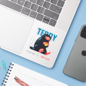 Sticker Teddy Vintage Graphic (Ordinateur portable avec iPhone)
