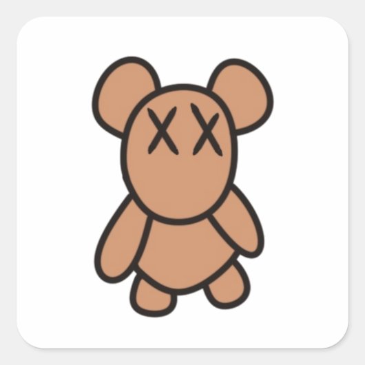 Sticker Teddybeer (Voorkant)