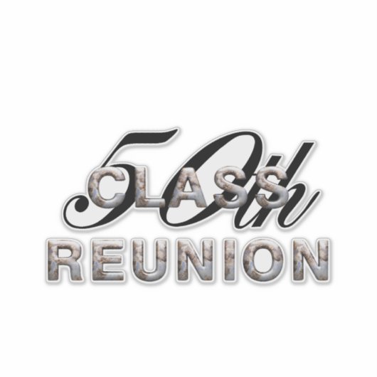 Sticker TEE 50e Réunion de classe (Devant)