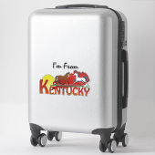 Sticker TEE Je suis du Kentucky (Sur valise)