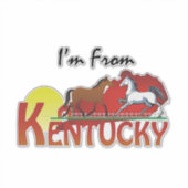 Sticker TEE Je suis du Kentucky (Devant)