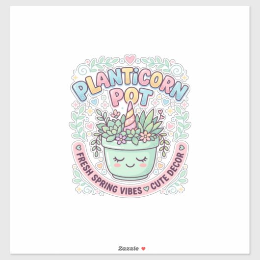 Sticker Tee-shirt graphique design graphique de pot de lic (Feuille)
