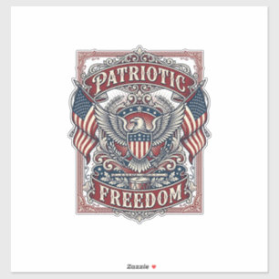 Sticker Tee-shirt graphique vectoriel de défilé patriotiqu