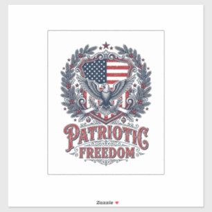 Sticker Tee-shirt graphique vectoriel de Noël patriotique
