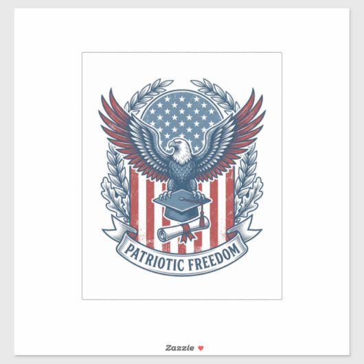 Sticker Tee-shirt graphique vectoriel de remise de diplôme (Feuille)