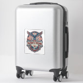 Sticker Tee-shirt graphique vectoriel de retraite de bien- (Sur valise)