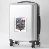 Sticker Tee-shirt graphique vectoriel feuilles d'automne p (Sur valise)