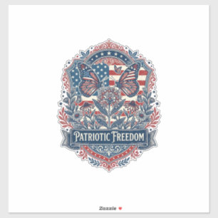 Sticker Tee-shirt graphique vectoriel jardin papillon patr
