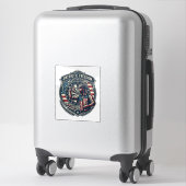 Sticker Tee shirt graphique vectoriel joueur de fléchettes (Sur valise)