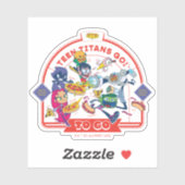 Sticker Teen Titans Go ! Aller (Feuille)