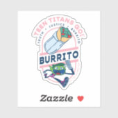 Sticker Teen Titans Go ! Beast Boy "Truth Justice Burrito" (Feuille)