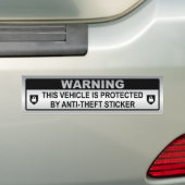 Sticker tegen diefstal (Op auto)