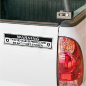 Sticker tegen diefstal (Op Truck)