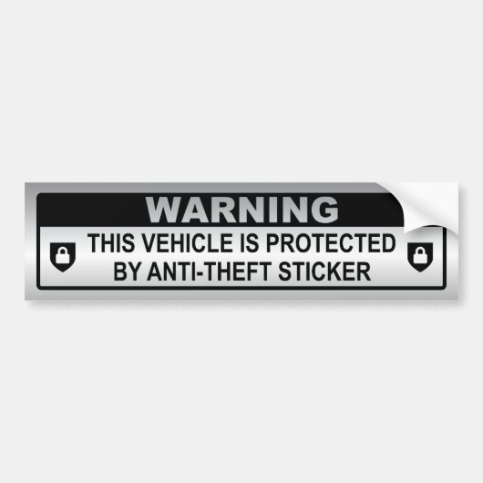 Sticker tegen diefstal (Voorkant)