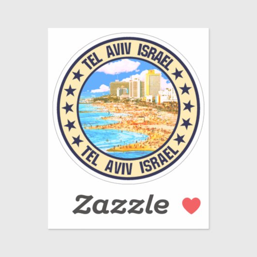Sticker Tel Aviv (Feuille)
