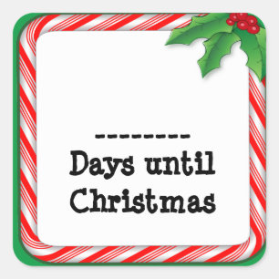 Sticker - Tel de dagen tot Kerstmis