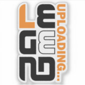 Sticker Téléchargement de la légende... (Devant)