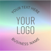 Sticker Télécharger le logo | Couleurs de dégradé changean (Devant)