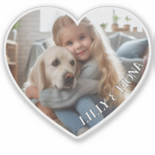 Sticker Télécharger personnalisé Coeur Photo Valentine Don