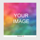 Sticker Télécharger Personnalisé Image Photo Ou Logo Modèl (Feuille)