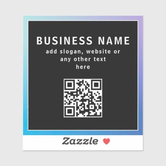 Sticker Télécharger un code QR ou un logo | Transperant &  (Feuille)