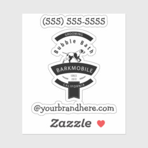 Sticker Téléchargez votre logo Nom commercial personnali